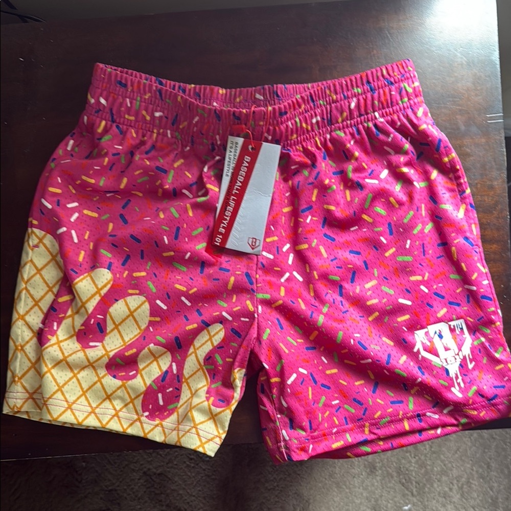 Vibrant Pink and Yellow Casual Bottoms with Elastic Waistband